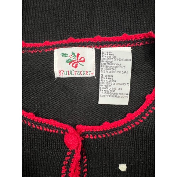 Vintage Nutcracker Christmas Sweater Size L - Picture 4 of 10